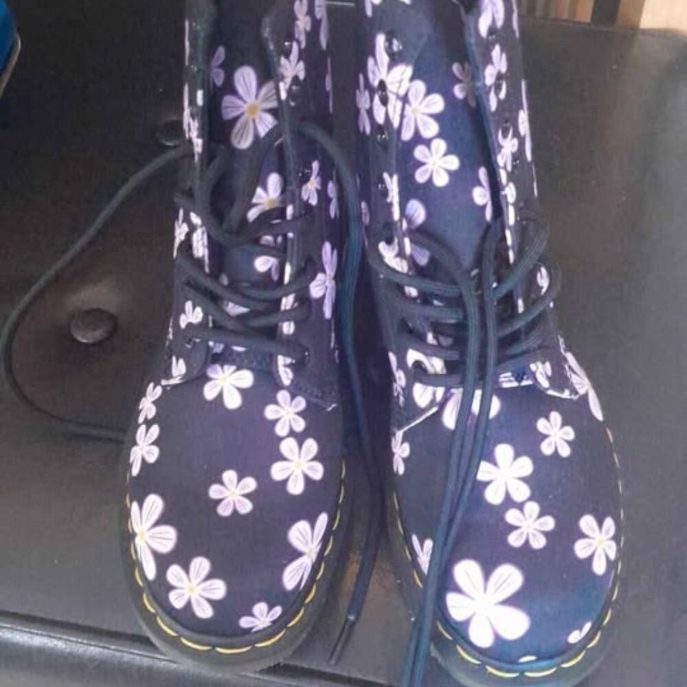 Doc Marten floral boots